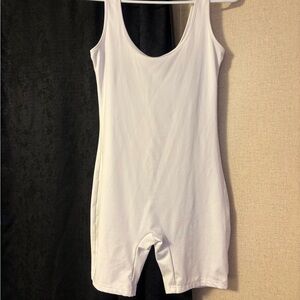 White Sleeveless Bodysuit